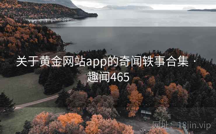 关于黄金网站app的奇闻轶事合集 · 趣闻465